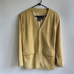 Vintage Terry Lewis Classic Luxuries Suede Leather Jacket